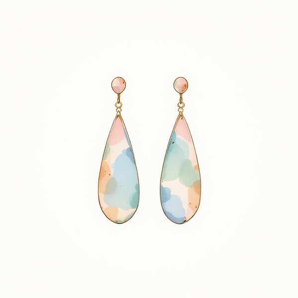 Long drops for a round face shape