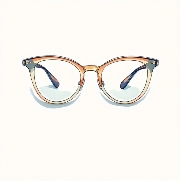 Cat-eye frames for a triangle face shape