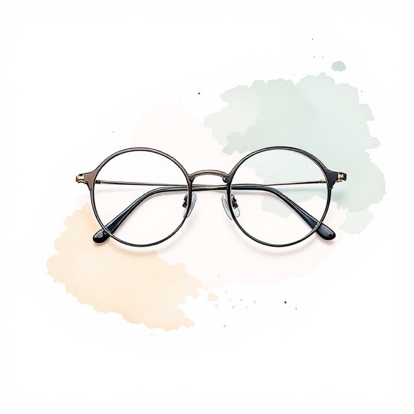 Thin rounded rims, from the glasses for face shape chart