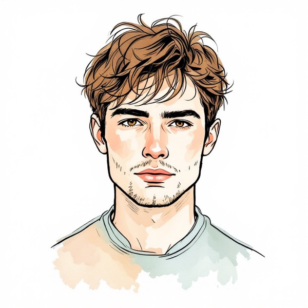 Shaggy mid-length, a style in the AI hairstyle changer