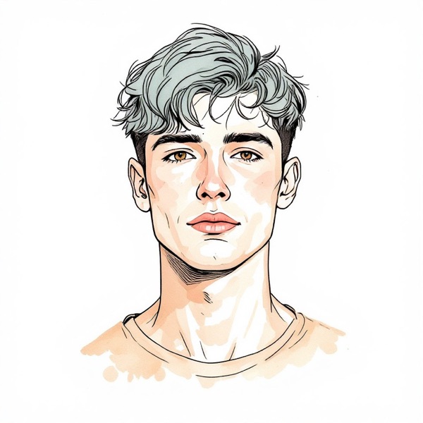 Face shape men guide: Textured fringe crop