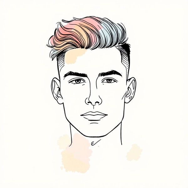 Undercut with a longer top, one of the round face hairstyles for men