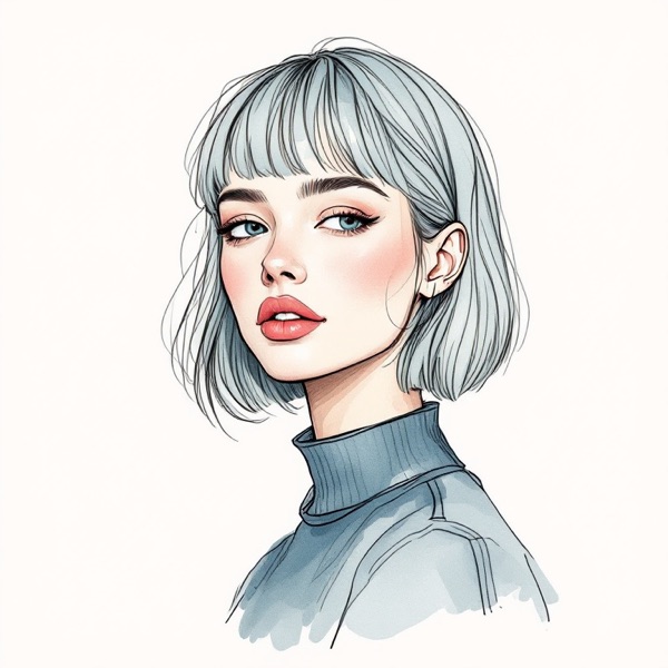 Modern shag, a style in the AI hairstyle changer