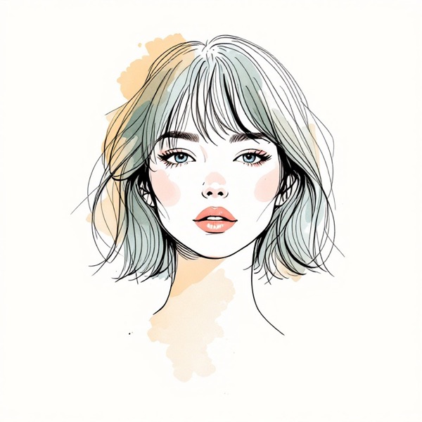 Shoulder-length layers, a style in the AI hairstyle changer