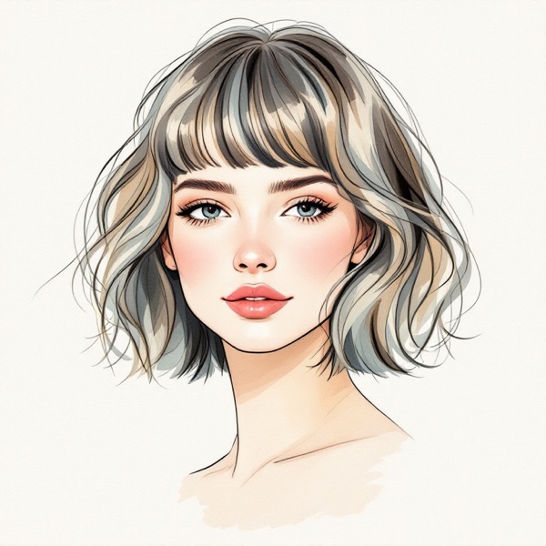 Layered shag, one of the hairstyles for a square face