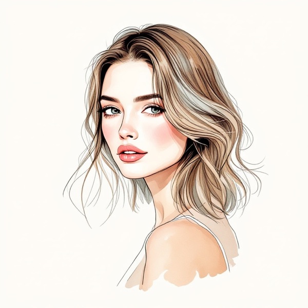 Long layers for an oval face shape