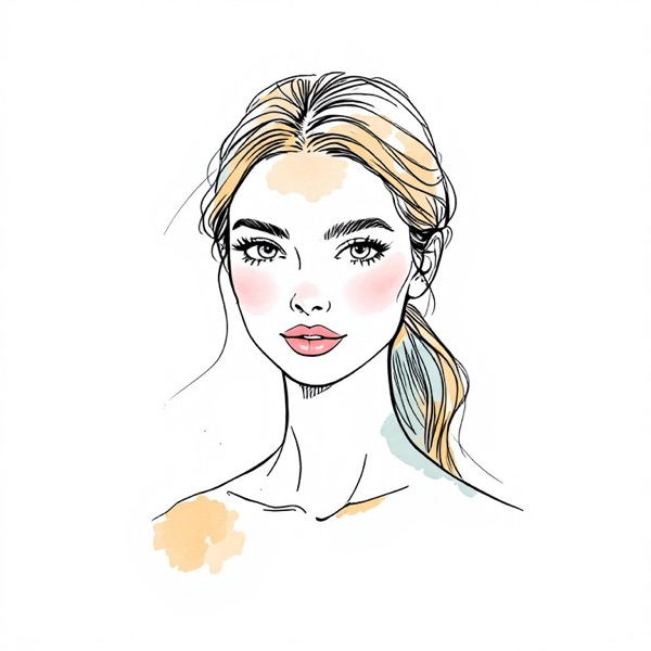 Sleek low ponytail, one of the hairstyles for an oval face