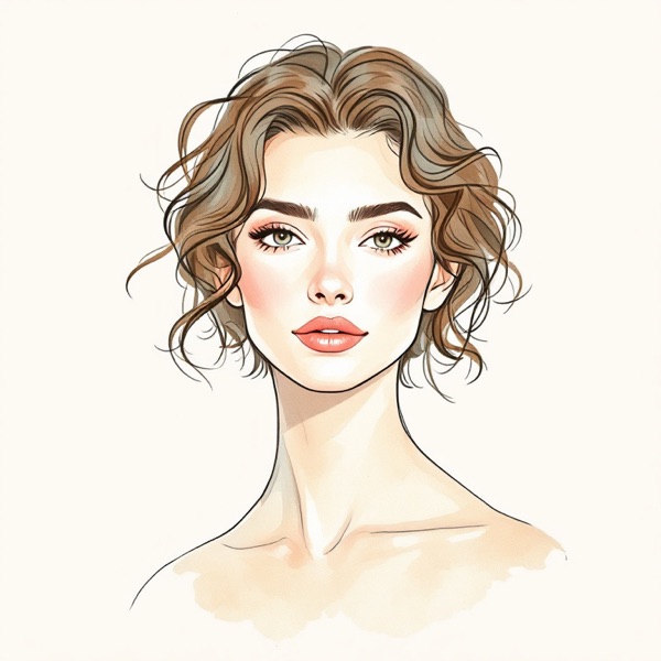 Soft curls, one of the hairstyles for a square face