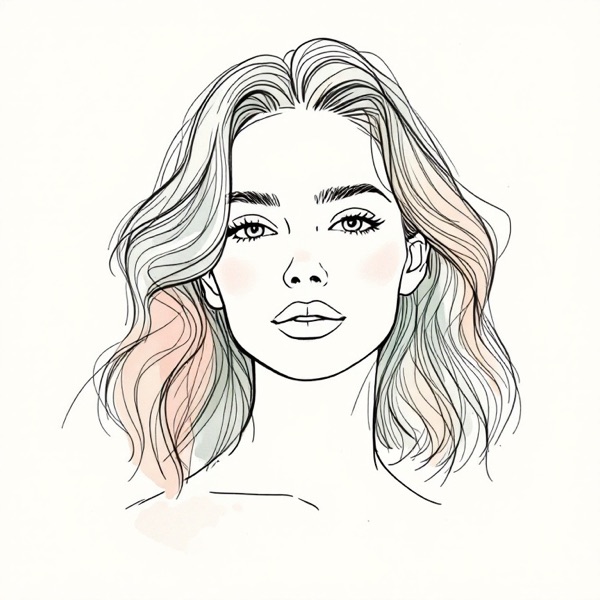 Soft waves, one of the hairstyles for a diamond face
