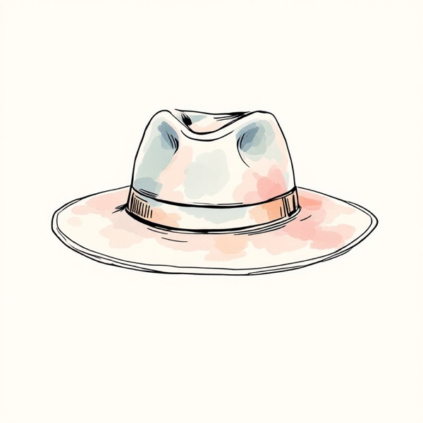 Medium-brim fedora for an oval face shape